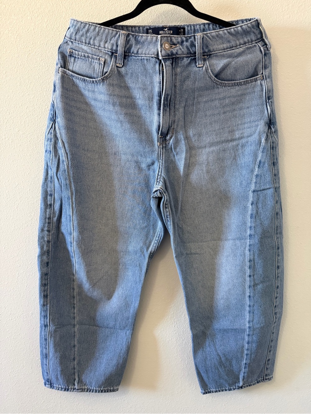 Hollister Light Blue Cropped Denim Jeans